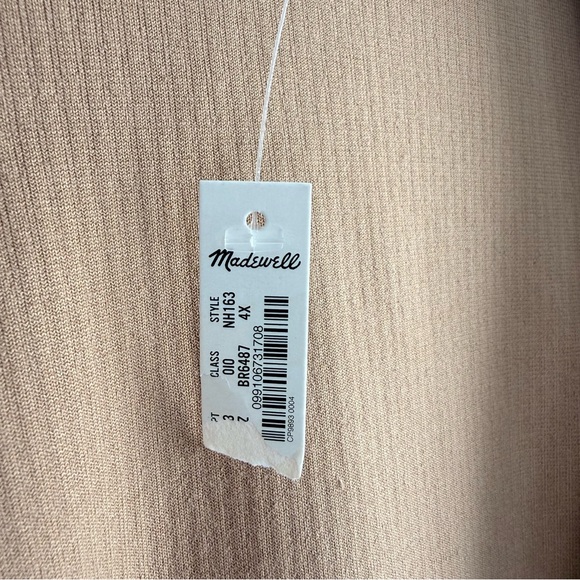 Madewell Knit Corduroy Redford Blazer NWT Plus Size 4X Hazelnut Double Breasted - Picture 10 of 15